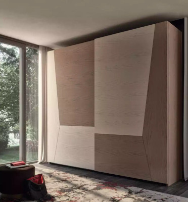 Wardrobe brown bedroom material wood luxury modern cabinet
