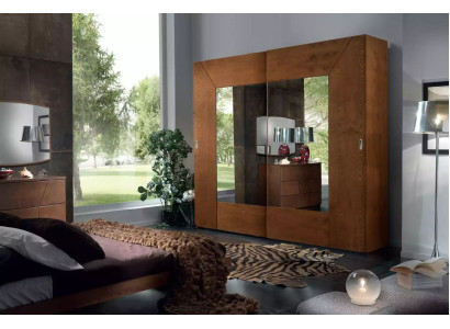 Bedroom wardrobe wooden cabinet modern brown wardrobes