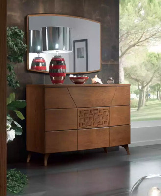 Bedroom set bed 2x nightstands dresser design luxury new 5 pieces.