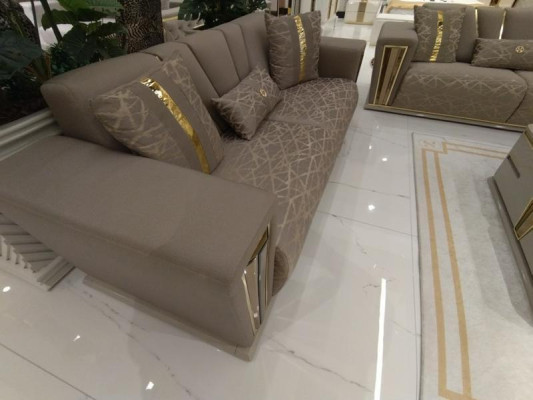 Sofa set 3+3+1+1 Seater Textile Modern Complete Armchair Sofa 3-Seater Luxury