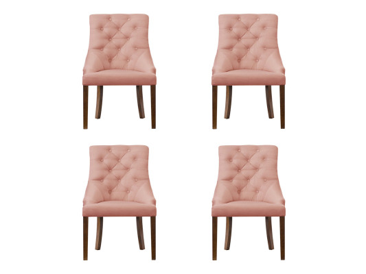 4x Chesterfield armchair lounge club upholstered chair chairs seating set recline
