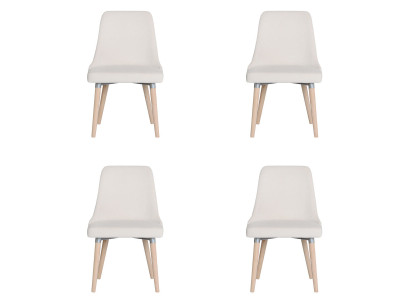 4x Design Upholstered Seat Chairs Chair Set Lounge Armchair Club Set
