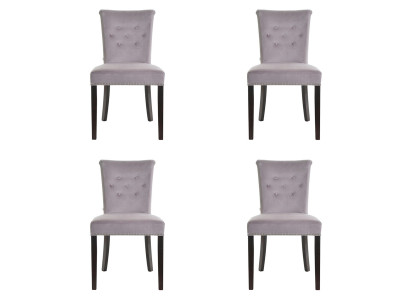 4x Design Upholstered Chairs Chair Set Armchair Lounge Club Set Modern