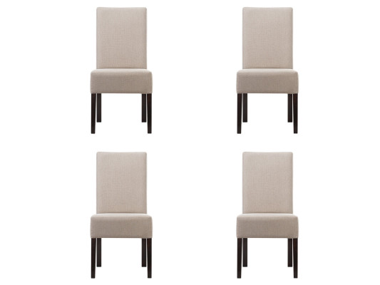 4x Chair Set Upholstered Seat Chairs Set Waiting Room Office Practice Lounge