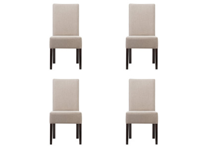 4x Chair Set Upholstered Seat Chairs Set Waiting Room Office Practice Lounge