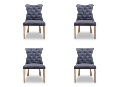 4x Chairs Chair Upholstery Design Chesterfield Suite Armchair Complete Set
