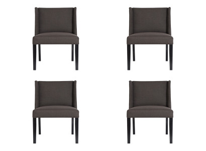 4x chairs chair cushion design lounge club seat backrest set armchair new