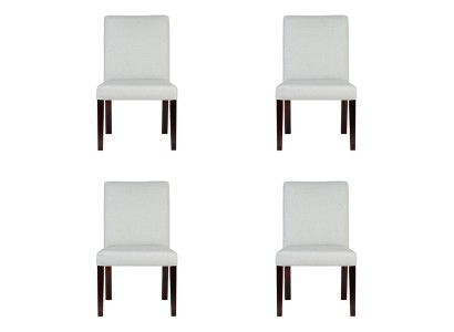 4x chairs chair upholstery design lounge club seat backrest set armchair new