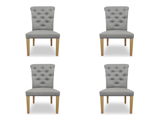 4x chairs, chair cushion design, lounge seat, backrest set, Chesterfield armchair