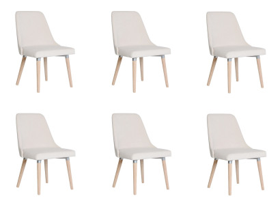 6x Design Upholstered Seat Chairs Chair Dining Suite Armchair Lounge Club Set