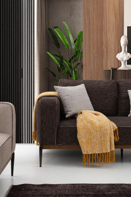 Sofa set 221-seater sofa suite beige sofas armchair modern set