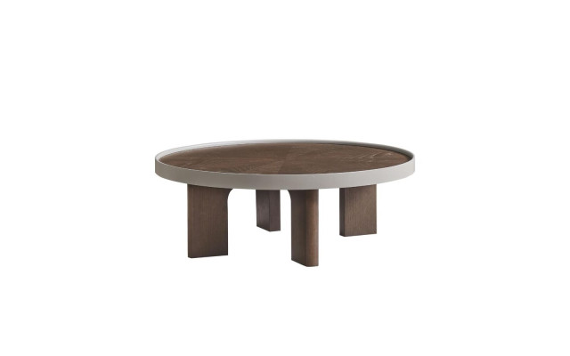 Modern Round Coffee Table Designer Brown Coffee Tables Living Room Table