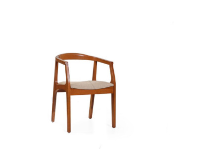 Dining chairs with brown wooden frame, armchairs, single-seat luxury chairs.