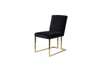 Black stainless steel chair metal chair dining room designer upholstered chairs
