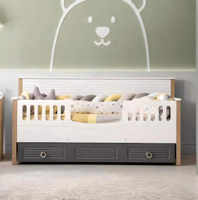 Bed Frame Perfect Children's Bed Wood Children's Room Bed Frame Grey