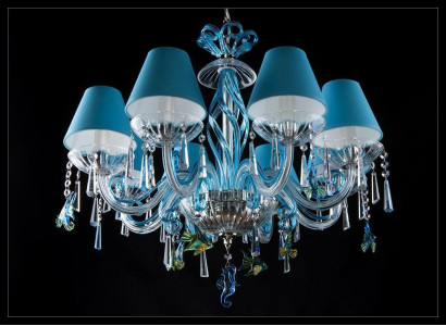 Blue ceiling light chandelier design lamps chandelier crystal