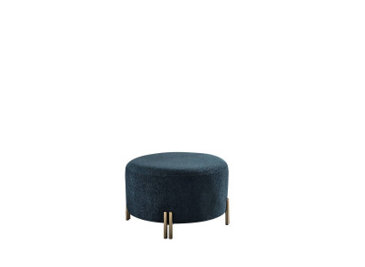 Designer dark blue stool living room footstool seating furniture elegant furniture