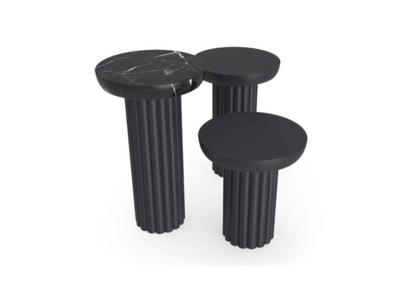 Side table, living room, luxury table design, side tables, black novelty
