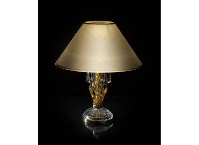 Crystal lamp, office lamp, table, elite Bohemia base, bedside table, new
