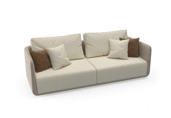 3-seater sofa furniture fabric three-seater luxury living room 235cm textile