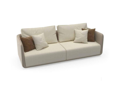 3-seater sofa furniture fabric three-seater luxury living room 235cm textile