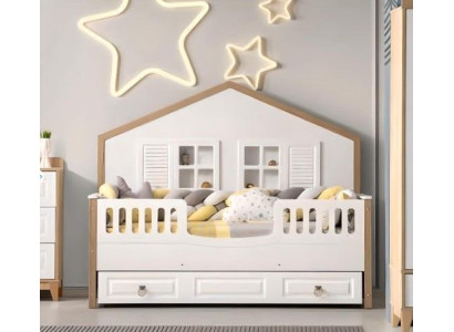 Perfect children's room bed frame children's room furniture light wood novelty