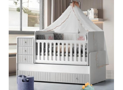 Stylish Cozy Children's Bed for a Restful Sleep Luxurious Gray
