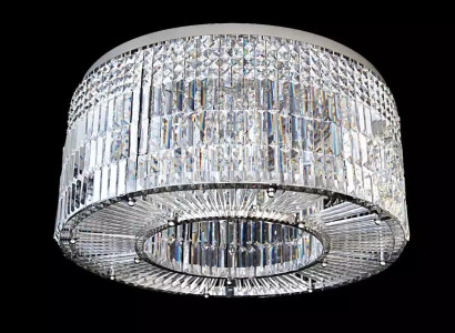 Chandelier Modern Designer 16 Light Pendant Chrome Living Room Crystal