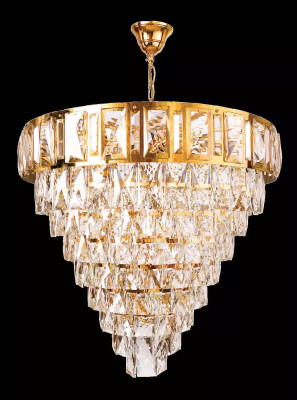Chandelier Ceiling Light Luxury Gold Ceiling Lamp Crystal Chandelier 80x90cm