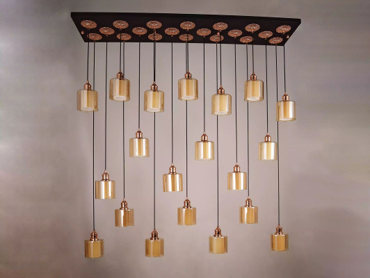 Ceiling lamp chandelier pendant light fixture modern gold