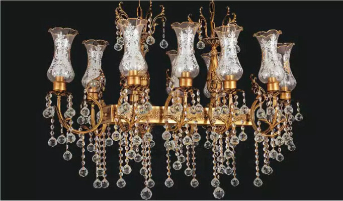 Chandelier Ceiling Light Luxury Ceiling Lamp Gilded Crystal Light