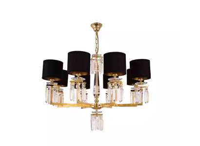 Chandelier Ceiling Light Gold Ceiling Lamp Crystal Black