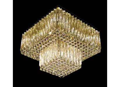 Chandelier ceiling lamp living room gold luxury lighting crystal