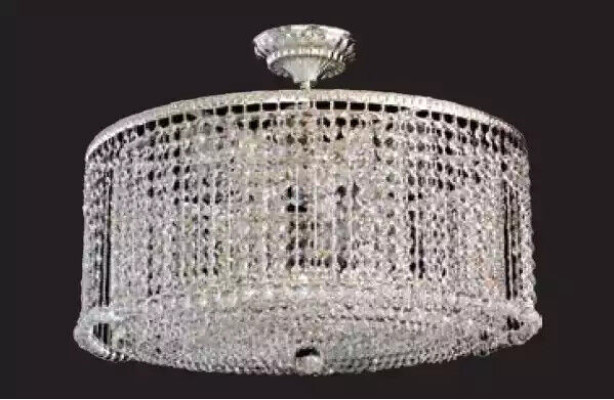 Luxury Crystal Chandelier Ceiling Lamp Silver 60cm