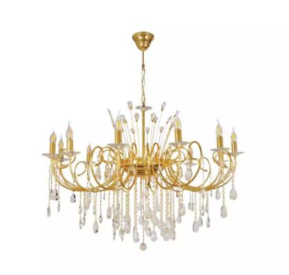 Chandelier Light Lamp Living Room Gold Glass Luxury Ceiling Light Lamps