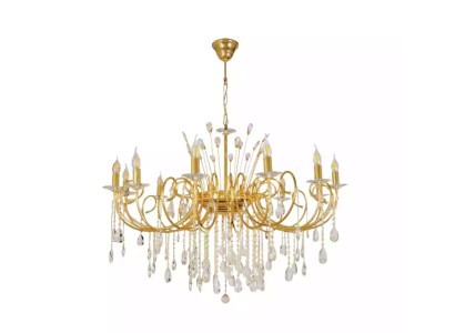 Chandelier Light Lamp Living Room Gold Glass Luxury Ceiling Light Lamps
