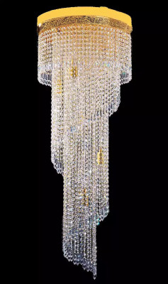 Chandelier Ceiling Light Luxury Gold Ceiling Lamp Crystal Style