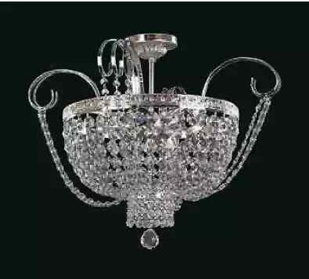 Chandelier Ceiling Light Luxury Chandelier Ceiling Lamp Silver Crystal