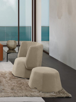 Design armchair luxury single-seater modern reclining textile 1 seat furniture single-seater Prianera.