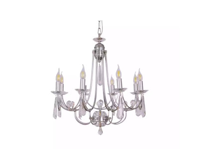 Noble ceiling lamp, crown lamp, splendid chandelier, white ceiling chandelier