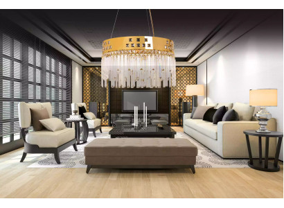 Beautiful Brass-Crystal Chandeliers new Living Room Luxury gold