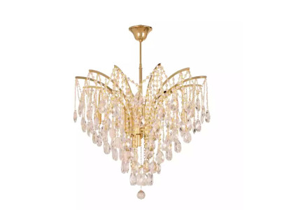 Chic crystal chandelier for exclusive interior design lighting