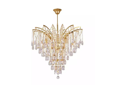 Exclusive crystal chandelier for a stylish living room ambiance