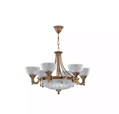 Ceiling lamp chandelier ceiling light lamp chandelier glass gray gold