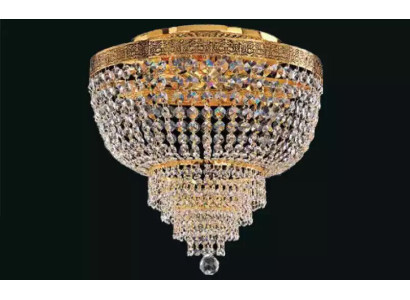 Chandelier Ceiling Light Luxury Gold Ceiling Lamp Crystal Style
