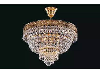 Chandelier Ceiling Light Luxury Gold Ceiling Lamp Crystal Style