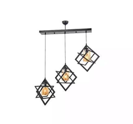 Ceiling lamp Black pendant light luxurious living room indoor lamp