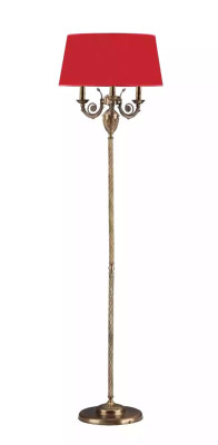 Red floor lamp floor candelabra lamp light gold lamps 50x173