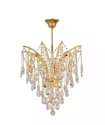 Crystal chandelier ceiling lamp light metal ceiling light