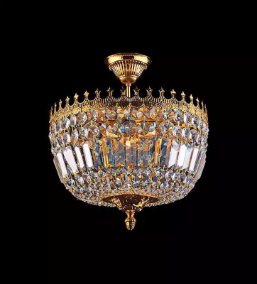Chandelier Ceiling Light Luxury Gold Ceiling Lamp Crystal Art